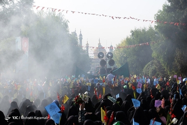 کاروان نمادین استقبال از حضرت معصومه (س)