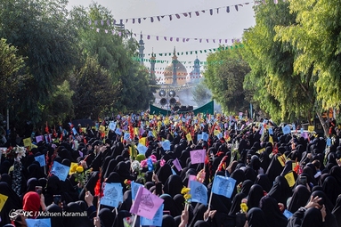 کاروان نمادین استقبال از حضرت معصومه (س)