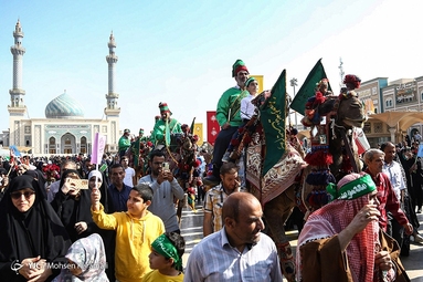 کاروان نمادین استقبال از حضرت معصومه (س)