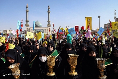 کاروان نمادین استقبال از حضرت معصومه (س)