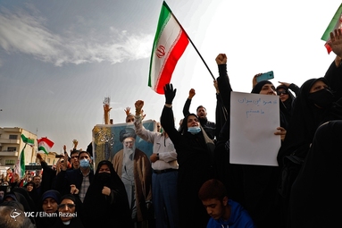 راهپیمایی مردم تهران در محکومیت جنایت تروریستی حرم شاهچراغ (ع)