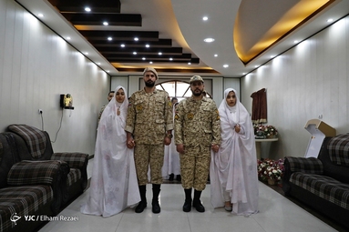 جشن ازدواج ۲۵۴ سرباز وظیفه