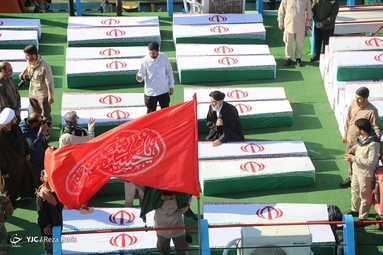 ورود پیکرهای پاک ۱۱۱ شهید دفاع مقدس به کشور