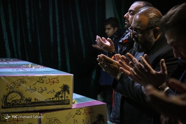وداع با پیکرشهید حسن مختارزاده