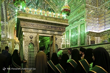 آیین گلاب شویی حرم مطهر احمد ابن موسی علیه السلام