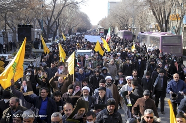 راهپیمایی مردم تبریز در محکومیت اهانت مجله شارلی ابدو