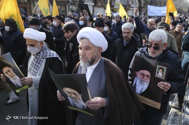 راهپیمایی مردم تبریز در محکومیت اهانت مجله شارلی ابدو
