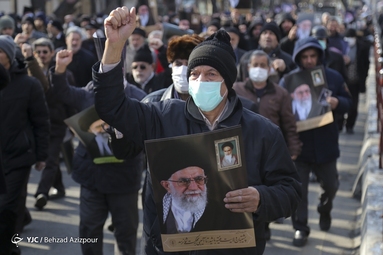 راهپیمایی مردم تبریز در محکومیت اهانت مجله شارلی ابدو
