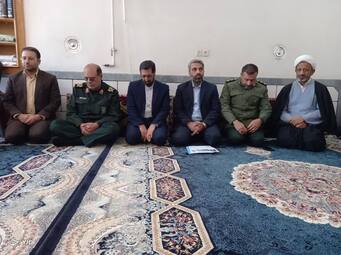 دیدار با خانواده شهدا و جانبازان در شهرستان کازرون