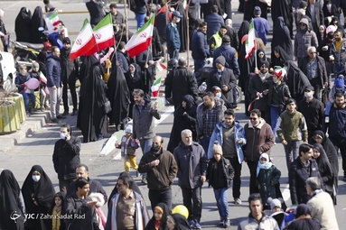 مراسم چهل و چهارمین پیروزی شکوهمند انقلاب اسلامی در تهران