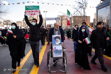 مراسم چهل و چهارمین پیروزی شکوهمند انقلاب اسلامی در تهران