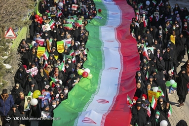 مراسم چهل و چهارمین پیروزی شکوهمند انقلاب اسلامی در همدان