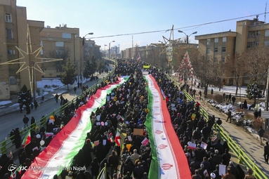 مراسم چهل و چهارمین پیروزی شکوهمند انقلاب اسلامی در همدان
