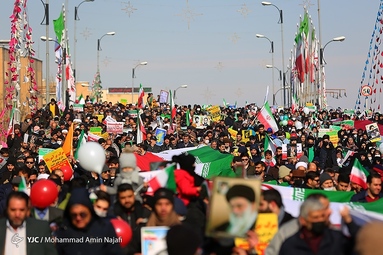 مراسم چهل و چهارمین پیروزی شکوهمند انقلاب اسلامی در همدان