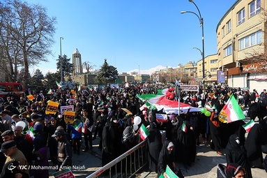 مراسم چهل و چهارمین پیروزی شکوهمند انقلاب اسلامی در همدان