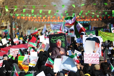 مراسم چهل و چهارمین پیروزی شکوهمند انقلاب اسلامی در همدان