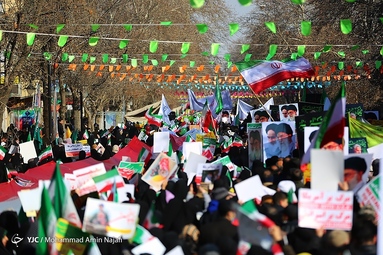 مراسم چهل و چهارمین پیروزی شکوهمند انقلاب اسلامی در همدان