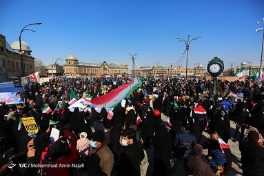 مراسم چهل و چهارمین پیروزی شکوهمند انقلاب اسلامی در همدان