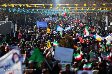 مراسم چهل و چهارمین پیروزی شکوهمند انقلاب اسلامی در همدان