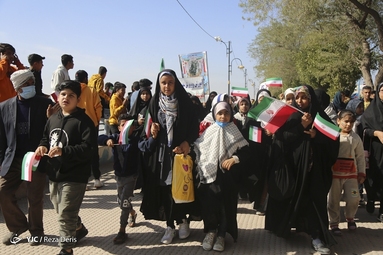 مراسم چهل و چهارمین پیروزی شکوهمند انقلاب اسلامی در خرمشهر