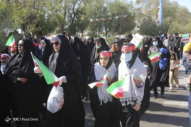 مراسم چهل و چهارمین پیروزی شکوهمند انقلاب اسلامی در خرمشهر