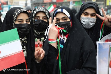 راهپیمایی 22 بهمن در مشهد 