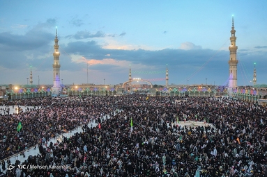 جشن نیمه شعبان در مسجد مقدس جمکران
