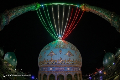 جشن نیمه شعبان در مسجد مقدس جمکران