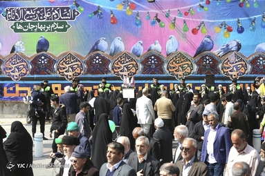 اجتماع عظیم منتظران ظهور / از میدان شهدای مشهد تا حرم مطهر امام رضا (ع)