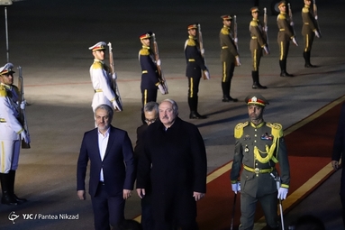 ورود رئیس جمهور بلاروس به تهران