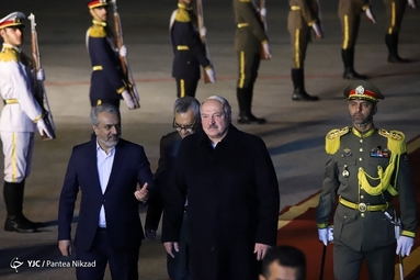 ورود رئیس جمهور بلاروس به تهران