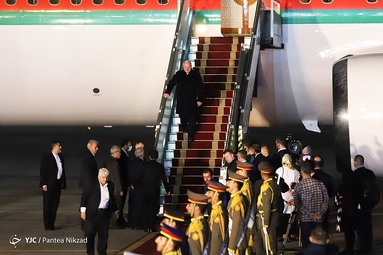 ورود رئیس جمهور بلاروس به تهران