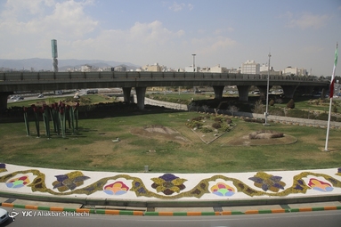 زیباسازی شهر مشهد به مناسبت نوروز ۱۴۰۲