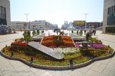 زیباسازی شهر مشهد به مناسبت نوروز ۱۴۰۲