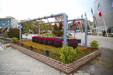 زیباسازی شهر مشهد به مناسبت نوروز ۱۴۰۲