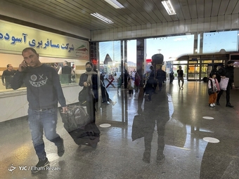 مسافران نوروزی در پایانه ترمینال غرب