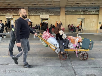 مسافران نوروزی در پایانه ترمینال غرب