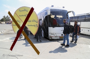 استقبال از بهار و میهمانان نوروزی در پایانه مرکزی تبریز