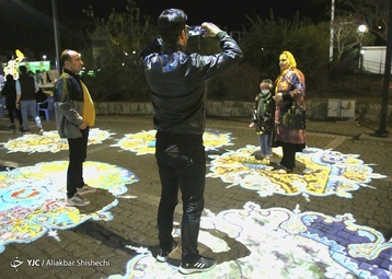 افتتاح اولین جشنواره هنرهای نوری ایران، در بوستان کوهسنگی مشهد