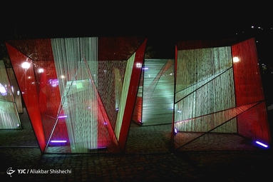 افتتاح اولین جشنواره هنرهای نوری ایران، در بوستان کوهسنگی مشهد