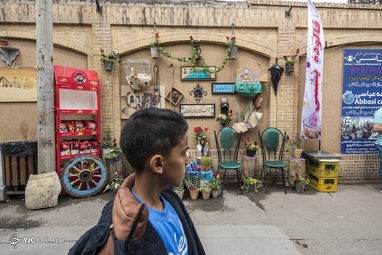 مسافران نوروزی در کاشان