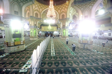 مراسم افطاری در حرم مطهر حضرت عبدالعظیم حسنی (ع)