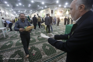 مراسم افطاری در حرم مطهر حضرت عبدالعظیم حسنی (ع)