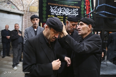 مراسم عزاداری شهادت امام علی (ع) در بازار تاریخی تبریز
