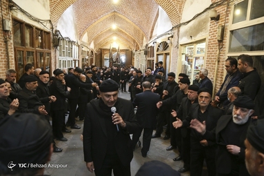 مراسم عزاداری شهادت امام علی (ع) در بازار تاریخی تبریز