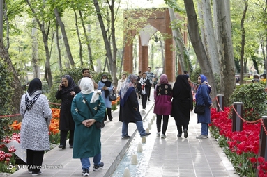 لاله ها در بوستان باغ ایرانی