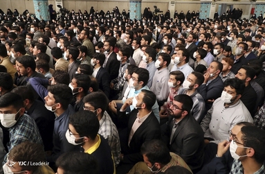 دیدار جمعی از دانشجویان و تشکل های دانشجویی با مقام معظم رهبری