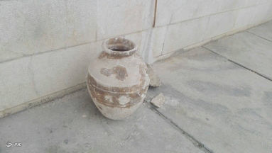 خُمره کشف شده در حمام
