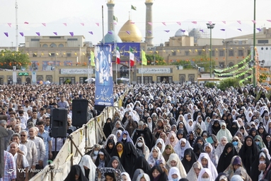 اقامه نماز با شکوه عید سعید فطر در حرم شاه عبدالعظیم حسنی(ع)