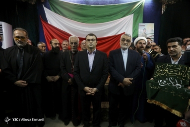 مراسم وداع با پیکر مطهر شهید آشوری جانی بت اوشانا
